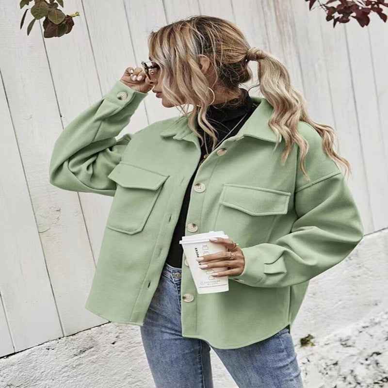 Classic Woolen Button-Up Shirt