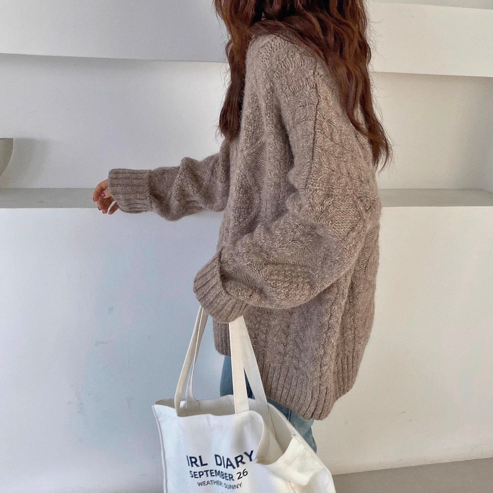 Cozy Mohair Twist Sweater