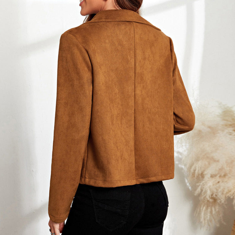 Trendy Cropped Zip Jacket