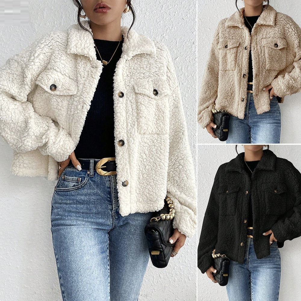 Cozy Polo Collar Jacket