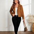 Trendy Cropped Zip Jacket