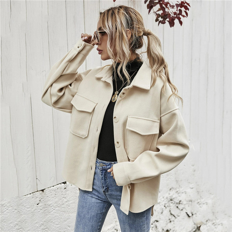 Classic Woolen Button-Up Shirt