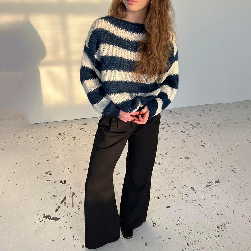 Cozy Striped Pullover Sweater